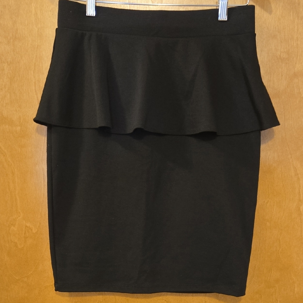 Mossimo Black Peplum Skirt - NWT